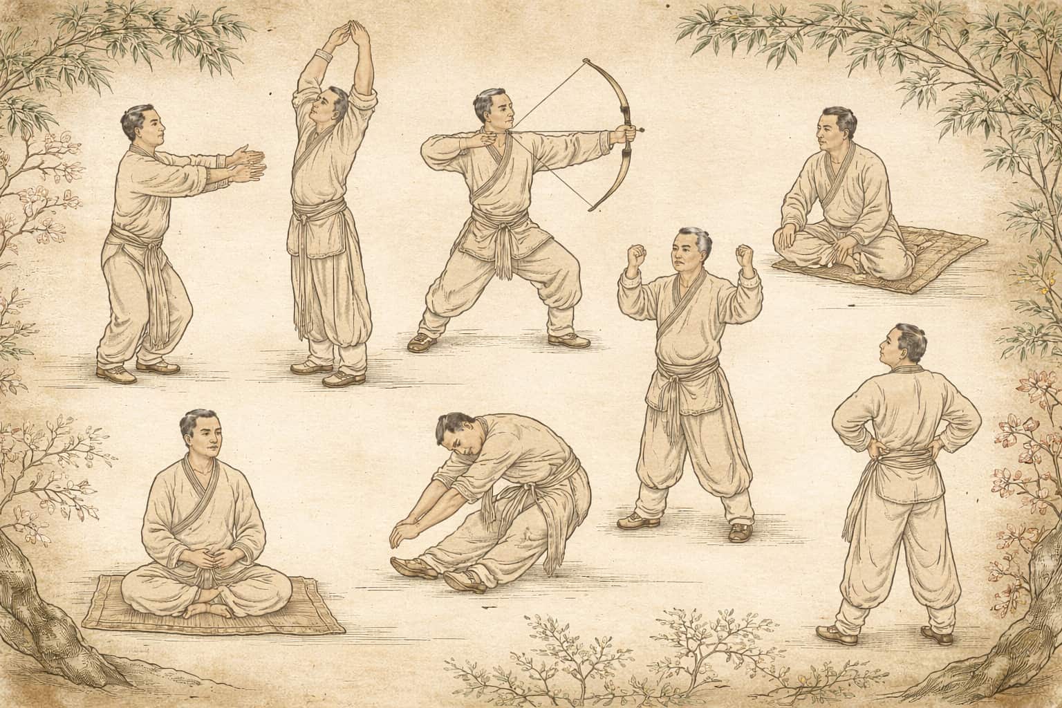 8 brokaten qigong ba duan jin